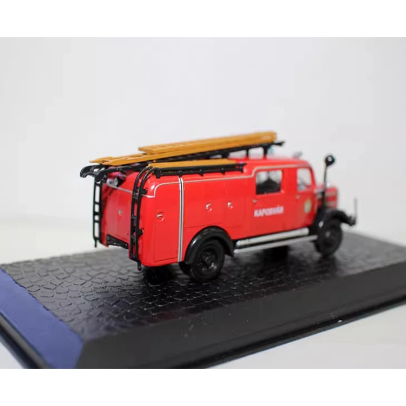 Diecast escala 1:72 TLF Csepel D-350 camión con escalera de motor de bomberos aleación modelo de simulación colección decoración regalo juguetes exhibición