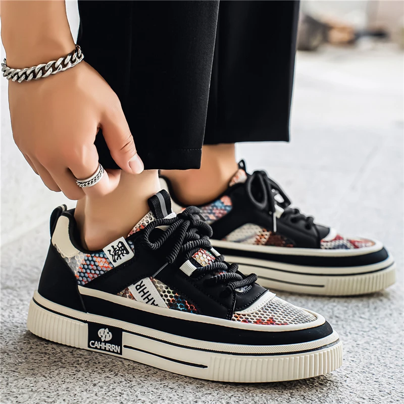 Men's shoes four season new thick bottom shoes fashion casual shoes student flat shoes non-slip soft sole outdoor walking shoe