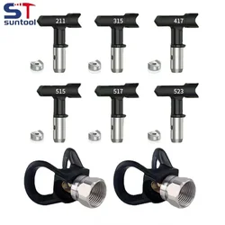 Suntool Black Airless Spray Nozzle Spray Tips Reversible TipFor Airless Paint Sprayer 1PCS 311/ 315/413/517/519/211/625