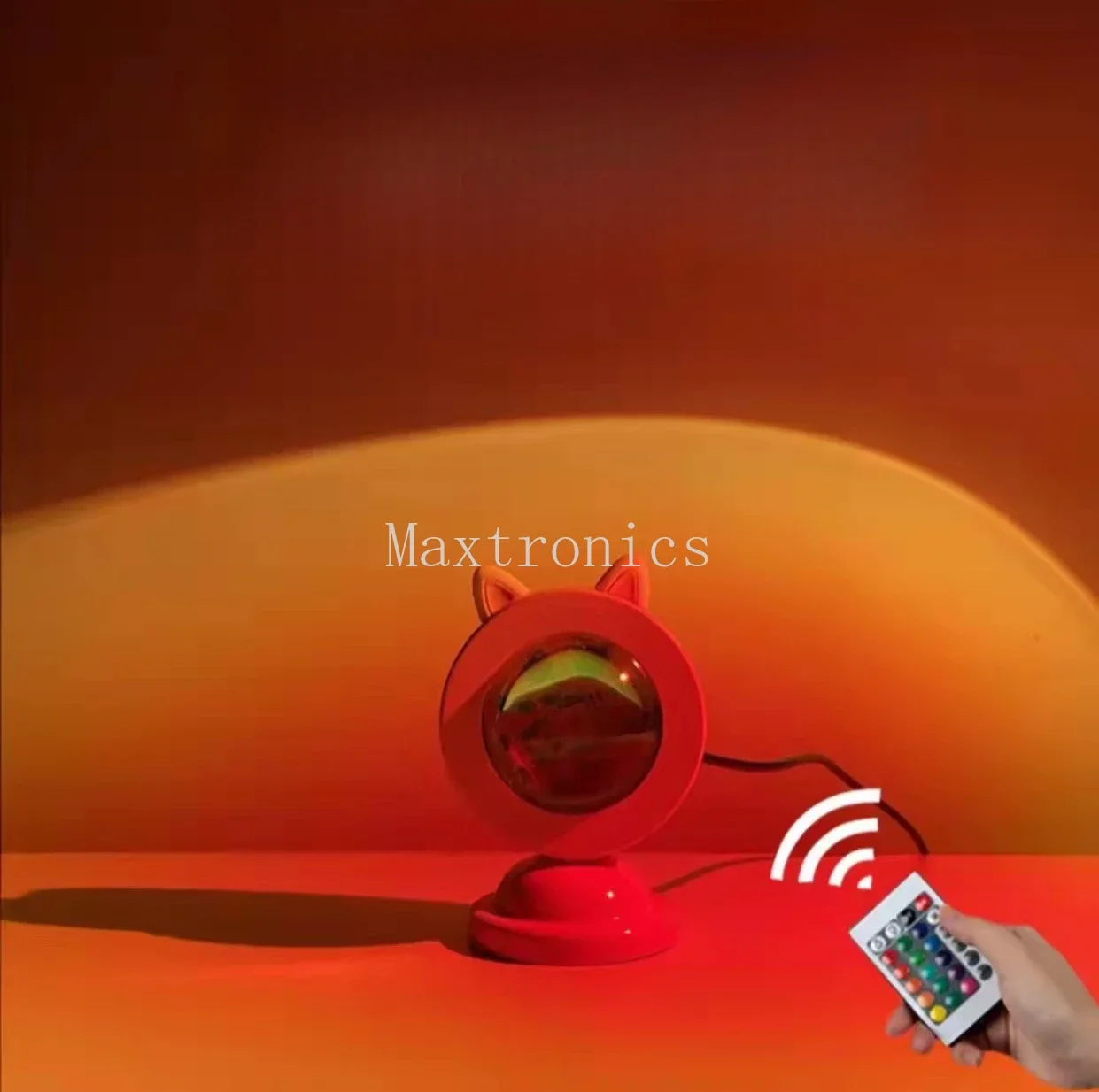 16Color LED Sunset Light Projection Light Night Light with Remote Control RGB Lighted Sunrise Lights for Holiday Atmosphere Lamp