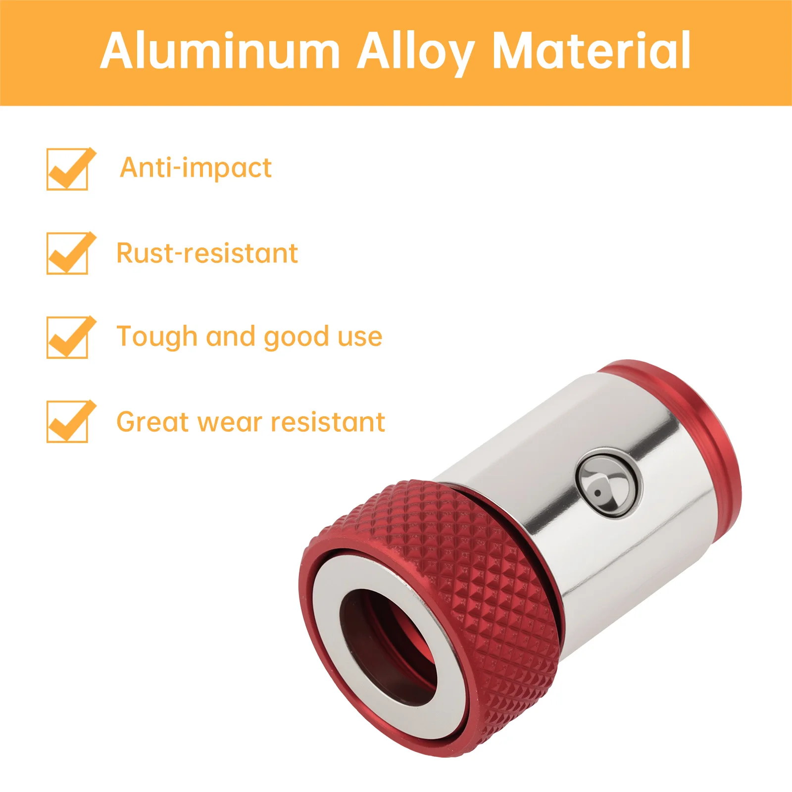 Tête de porte-embout de tournevis, anneau magnétique pour tournevis hexagonal de 1/4 pouces et embouts électriques de 6.35mm, support d'anneau de magnétiseur amovible