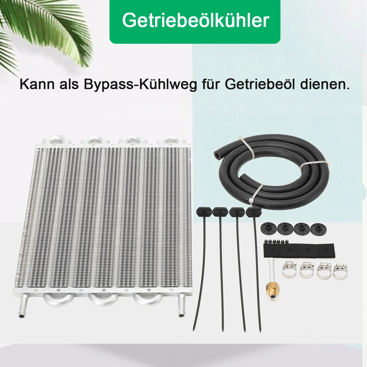 8-reihiger Ölkühler für Fernübertragung, Automobil-Klimaanlage, Rohrstil, Kondensator, Auspuffrohr, Kühler-Konverter-Set – Detail 9