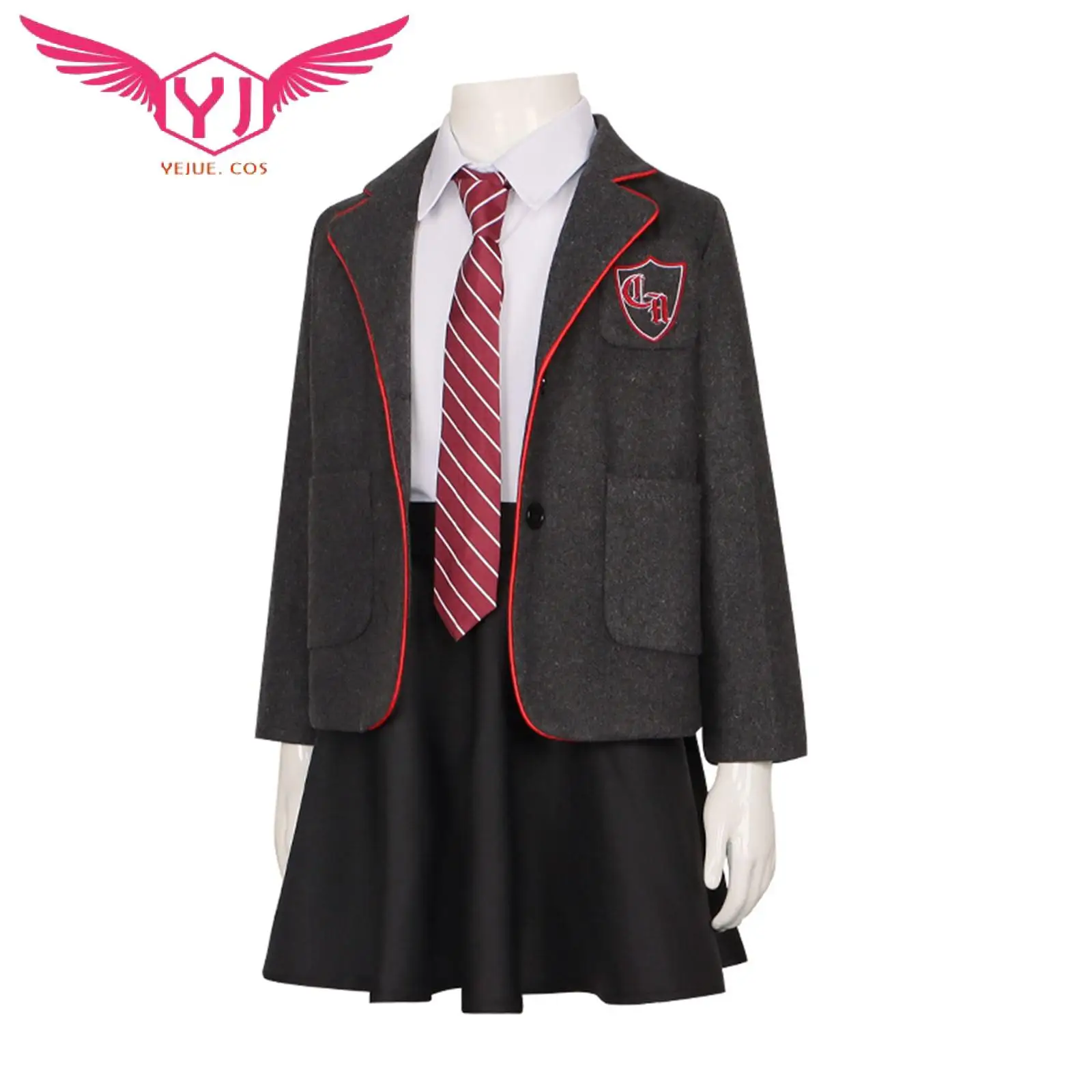 Adult Kids Roald Dahls Matilda Cosplay Costume School Uniform Coat Skirt Tie Full Set Halloween Birthday Party Stage Suit