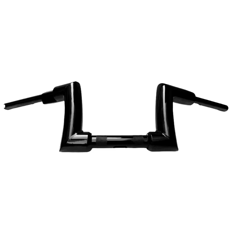 

Gloss black 6" 8"10"12" Rise 2" Fat Ape Hanger Handlebar 1.25" Clamp Handlebar Compatible with Harley Softail Sportster Dyna