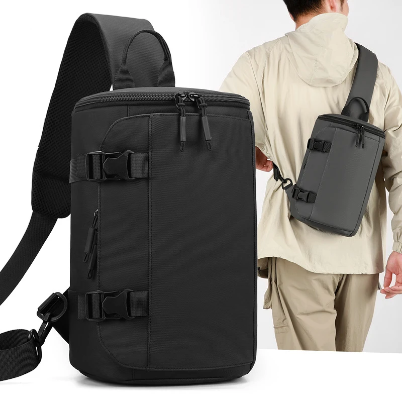 

Fishing Chest Bag Outdoor Travel Sports Men Business Commuting Shopping Shoulder Bags Leisure Short Distance Hiking Fanny Pack