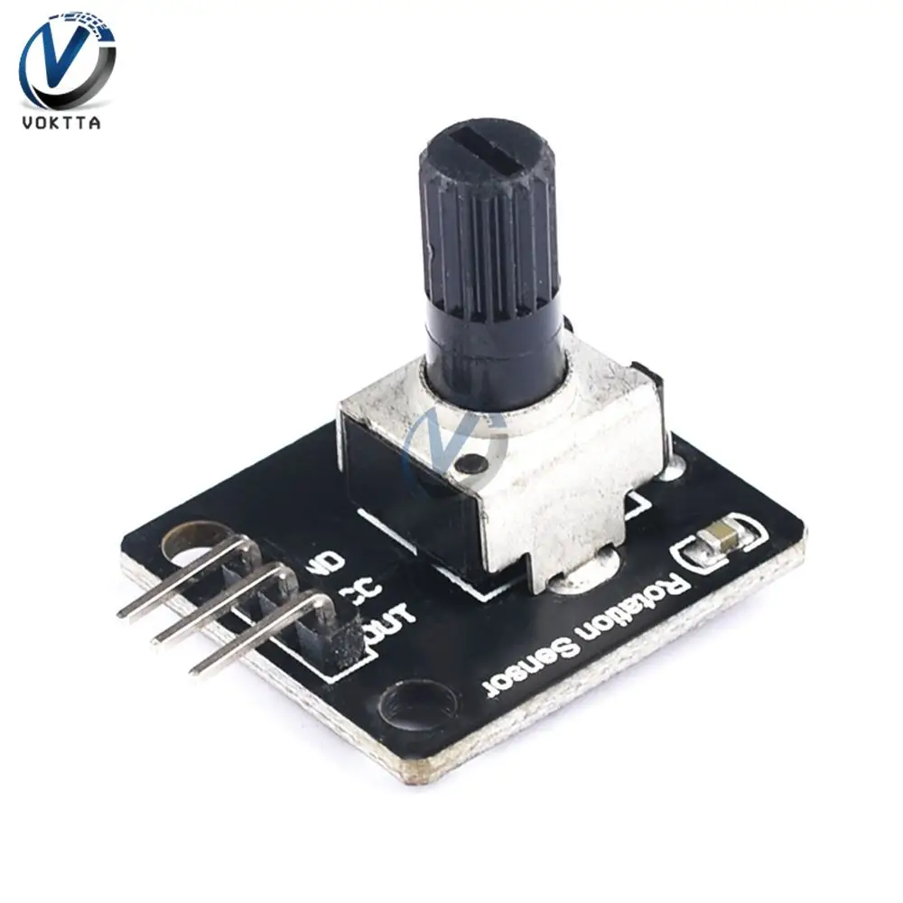 Módulo Codificador rotativo de DC3.3V-5V, potenciómetro rotativo de 360 grados, codificador, módulo de perilla analógica, placa de Control de interruptor de Microsensor