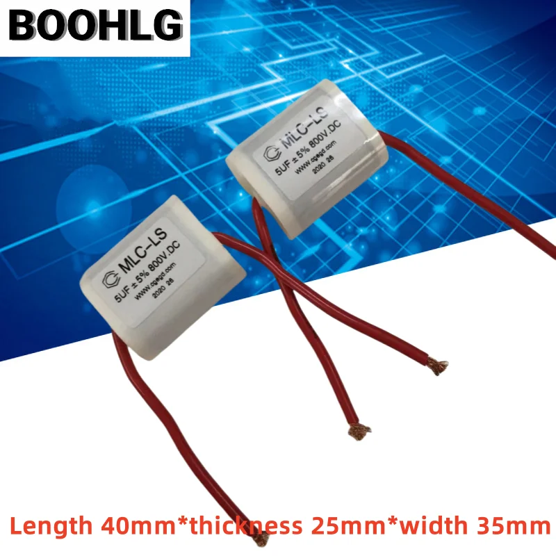 

2PCS MLC-LS 5UF 800V IGBT Inductive-free Absorbing Thin Film Poleless Capacitor