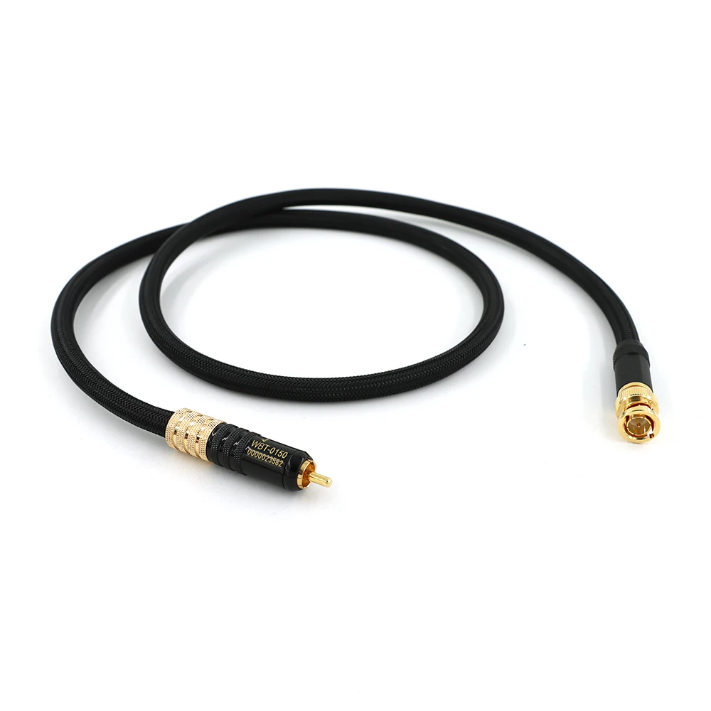 New HIFI BNC to RCA RG6 Cable 75 Ohm Coaxial Cable BNC to BNC Male Cord Adapter Connector for CCTV DVR SDI HD-SDI Camer Video AV