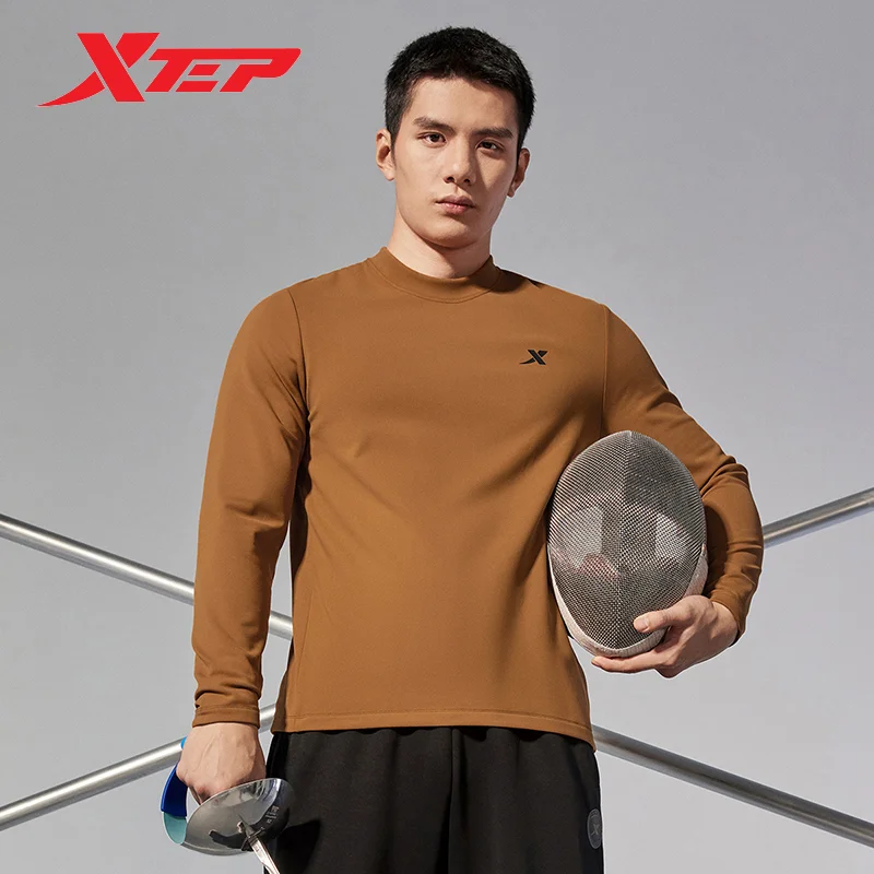 Xtep Long Sleeved Knitwear For Men 2023 Winter Leisure Casual Men\'s Sweatshirt Comprehensive Training  Outdoor Tops 877429030102