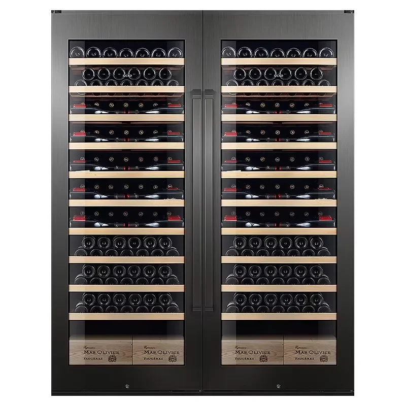 Commercial Upright Wine Cooler Fridge 300 Bottles Champagne Display Rack Large Capacity Wine Refrigerator For Bar Restaurant view 2