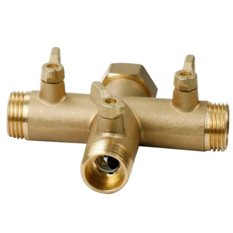 ABDJ-High Flow Hose Adapter 3 Way Hose Connector For Efficient Watering Outdoor Fitting Enhanced Water Flow System