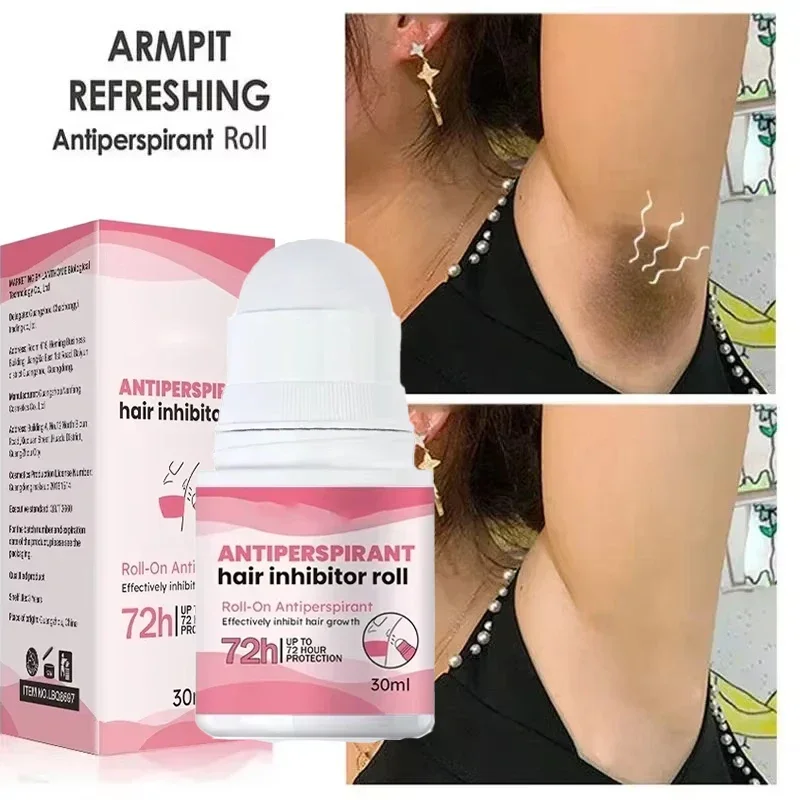 Body Odor Antiperspirant Long Lasting Hair Inhibitor Roll Underarm Sweat Deodorizer Dry Removal Eliminate Badly Smell Skin Care