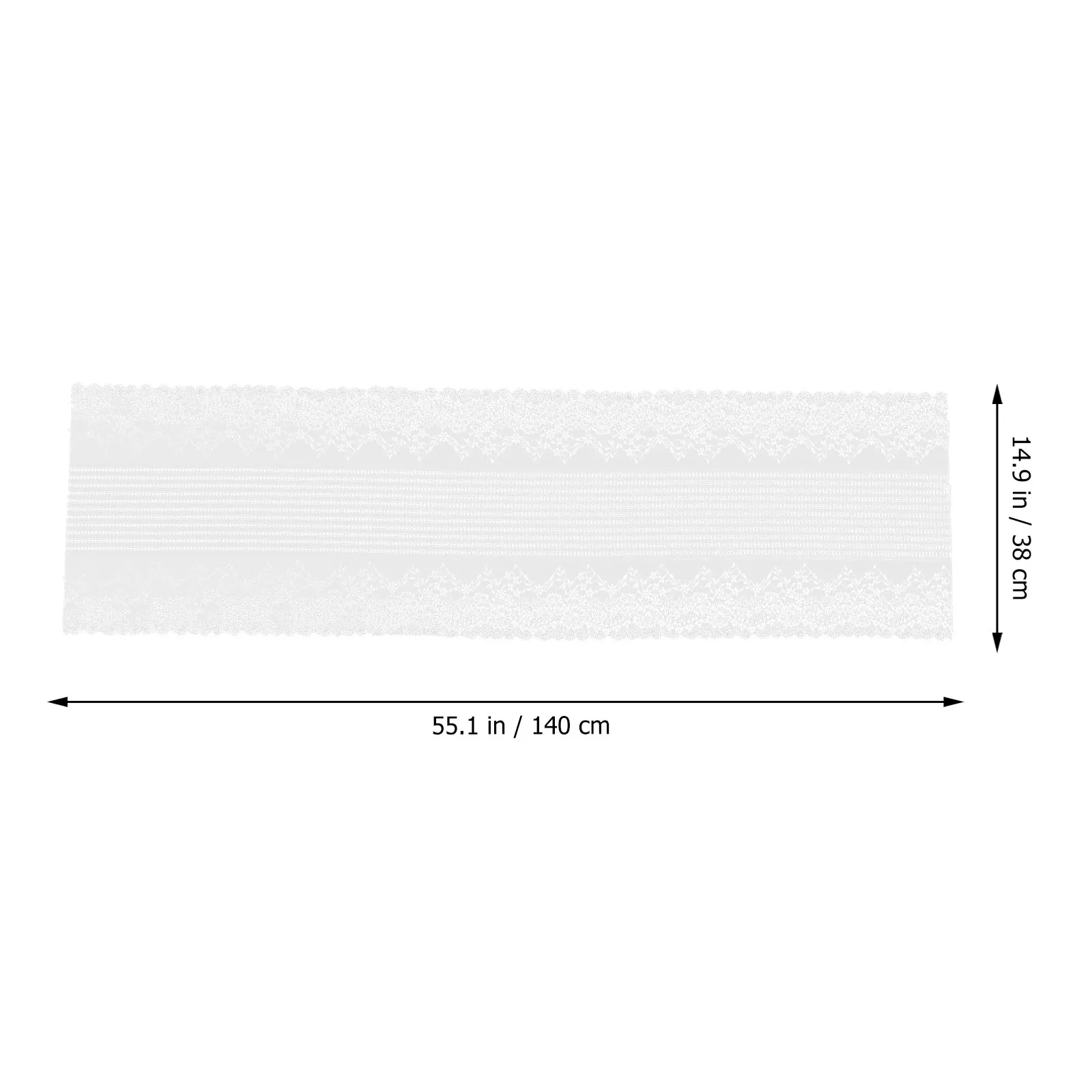 

White Lace Runner Elegant Rustic Wedding Reception Party Wedding Table Decor Home Banquet Decoration Table Cloth
