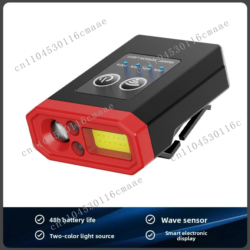 Induction Cap Clip Lamp Head-mounted Strong  Outdoor Super Bright Ultra-light Portable Headlamp Night Run