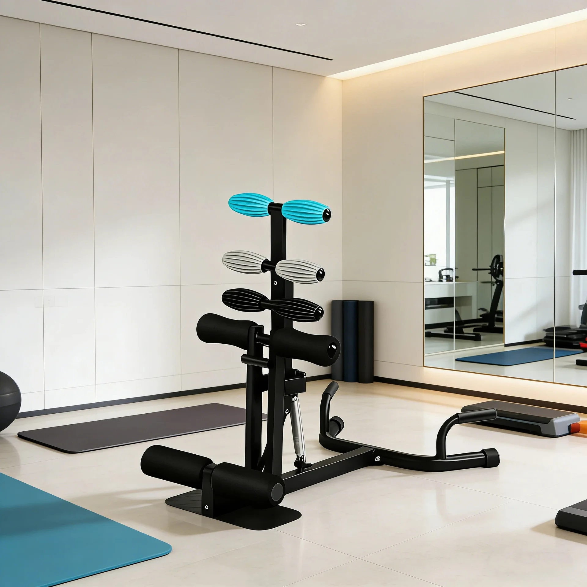 BunnyHi LTJ001 Foldable Metal Multi-Function Squat Machine Hip Abductor Trainer Pelvic Floor Exercise Equipment Butt Lift Leg