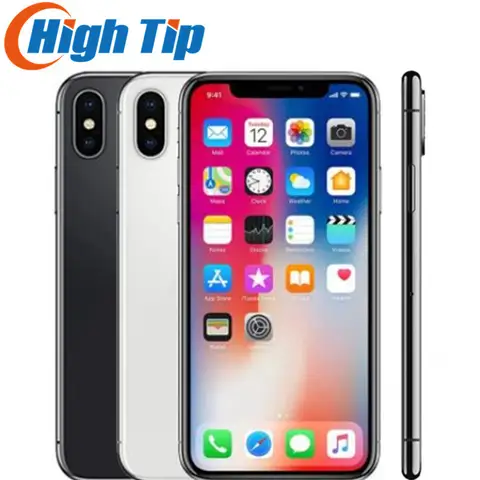 Original Unlock Apple iPhone X Face ID 64GB/256GB ROM iOS A11 5.8" 3GB RAM 12MP Hexa Core Dual Camera 4G LTE USED Mobile Phone