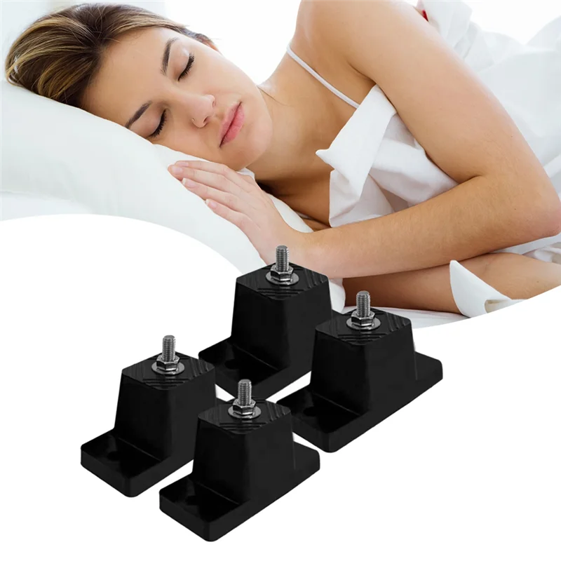 【Oferta flash!】4 Uds. Cojín de Base de pie a prueba de golpes soporte de aire acondicionado para exteriores cojín antivibración y reducción de ruido