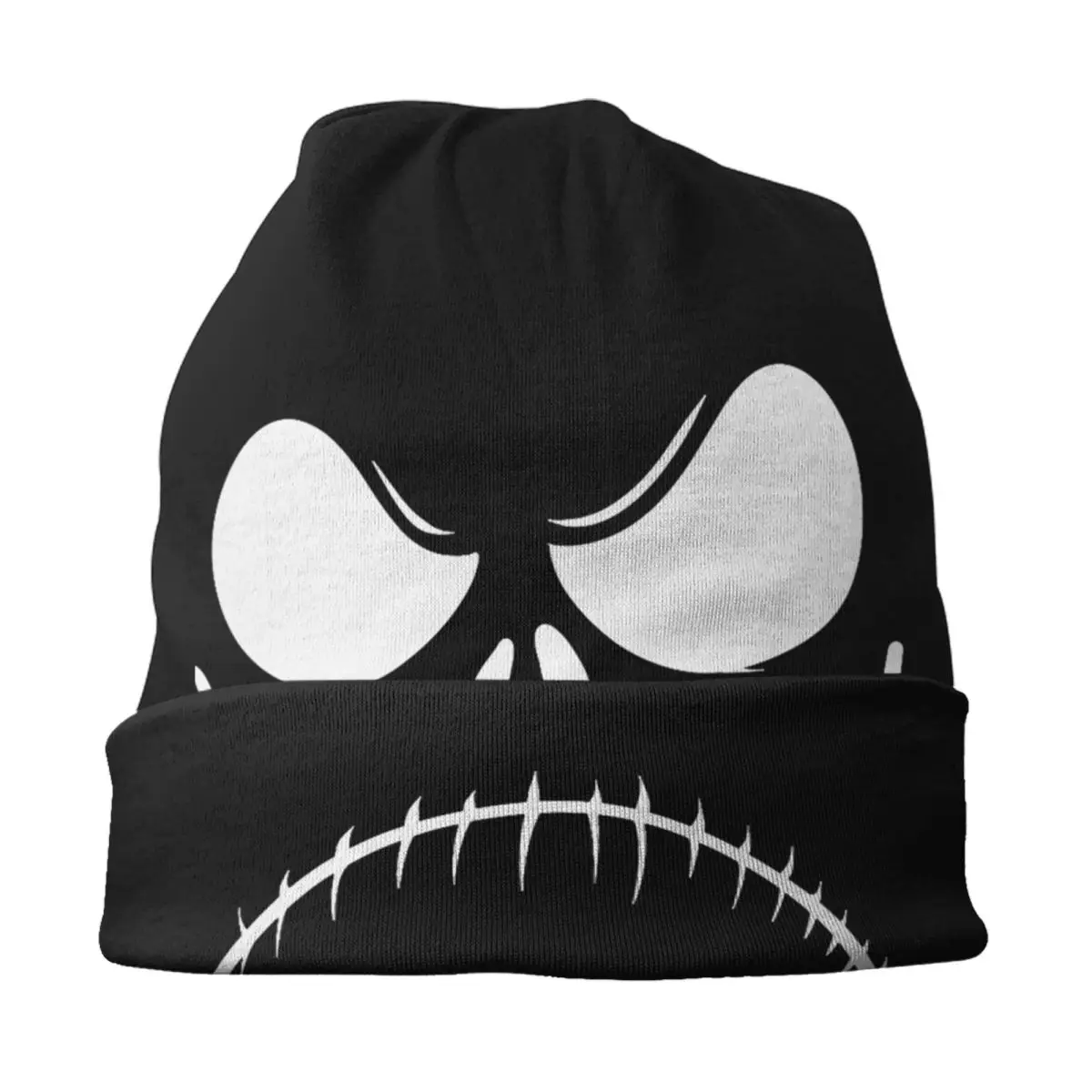 مخصص جاك Skellington Skullies Beanies قبعات للجنسين شتاء دافئ متماسكة قبعة النساء الرجال الكبار المعيشة الهيكل العظمي بونيه القبعات قبعة تزلج