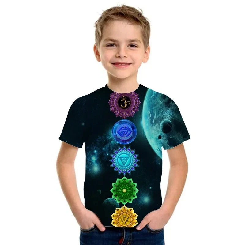 Universe Solar System Kids T-shirt 3D Print Planet Sun Earth Venus Tshirt Casual Harajuku Summer Child Shirt Tops for Boys Girls