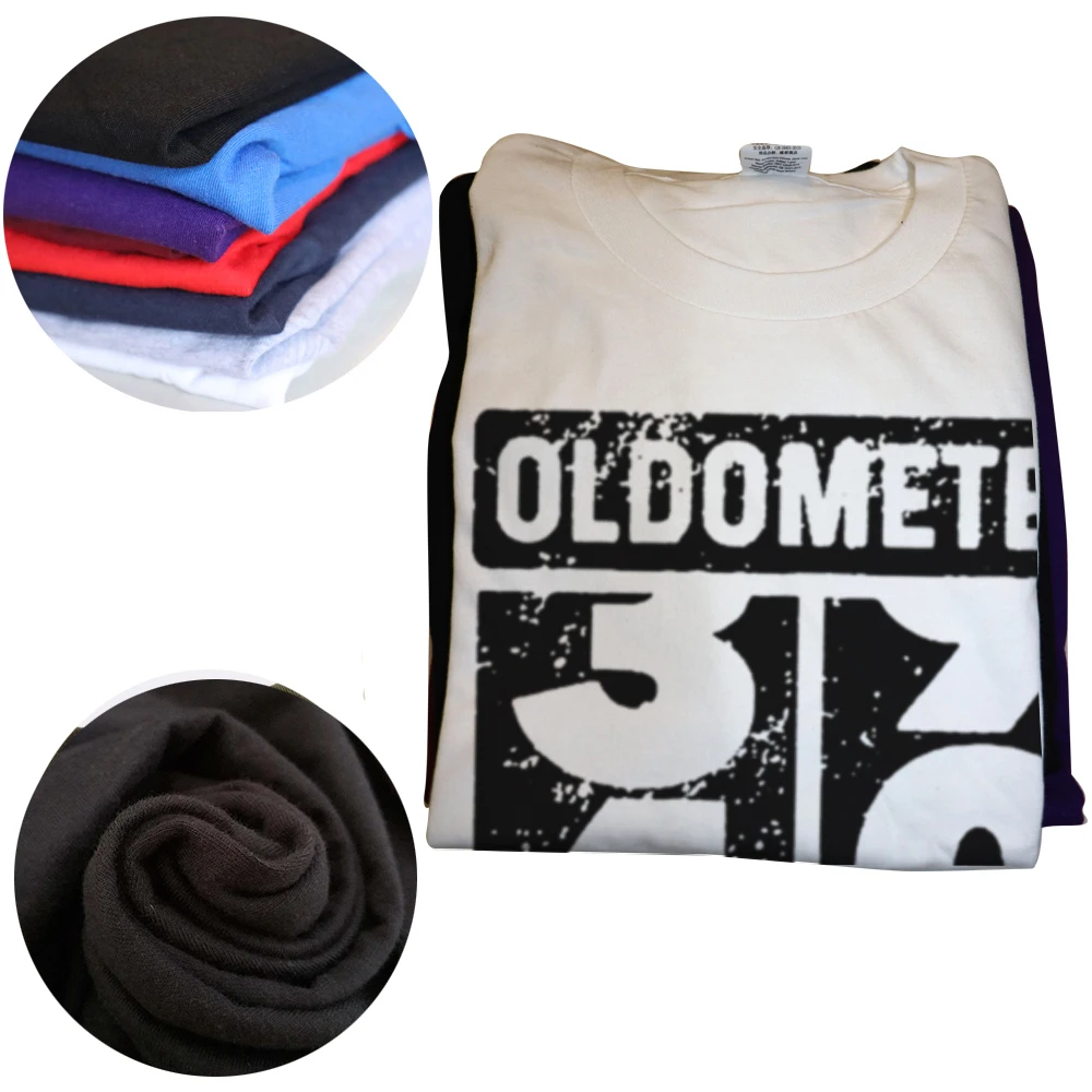 Modisches Oldometer Odo Meter Lustiges Geschenk zum 40. Geburtstag 40 Jahre alter Witz Unisex Baumwoll-T-Shirt Vintage O-Ausschnitt Kurzarm-T-Shirt – Detail 3