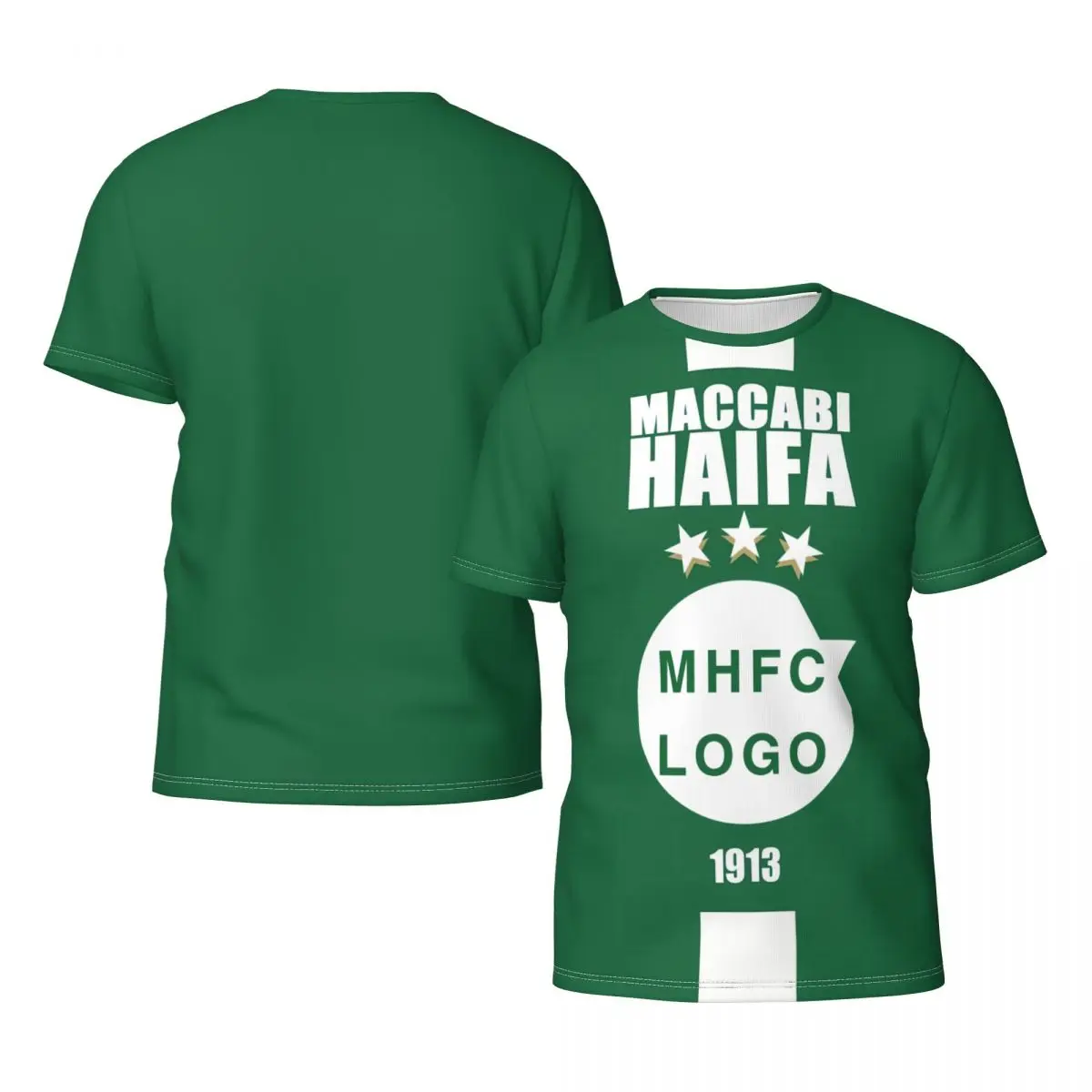 Israel F.C MHFC Champion Print Short-Sleeve Tee Crewneck T-Shirt for Youth Boys Kids