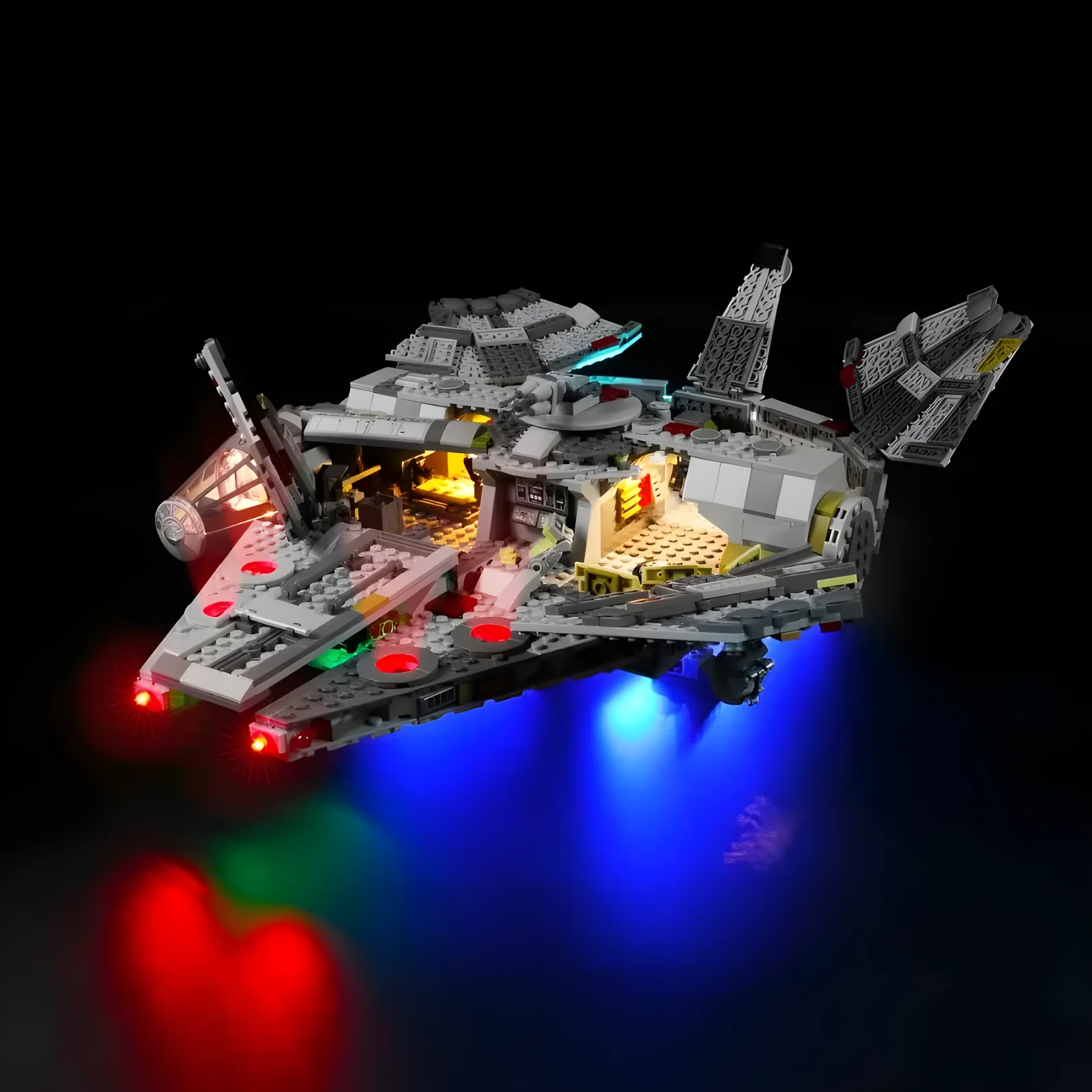 DIY LED Light สําหรับ LEGO 75257 Millennium Falcon Building Blocks อิฐของเล่น (เฉพาะไฟ LED, ไม่มีบล็อกรุ่น)