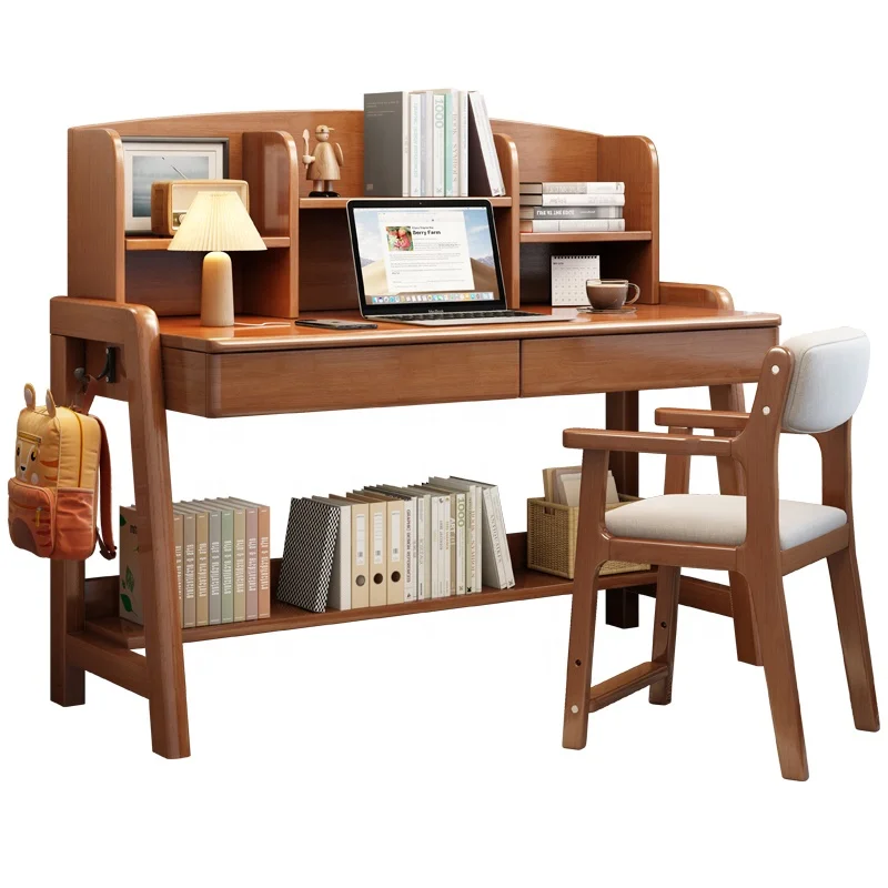 &2024 New Arrival Children Small Study Desk Simple Design Kids Study Desks with Drawers for Students for Sale