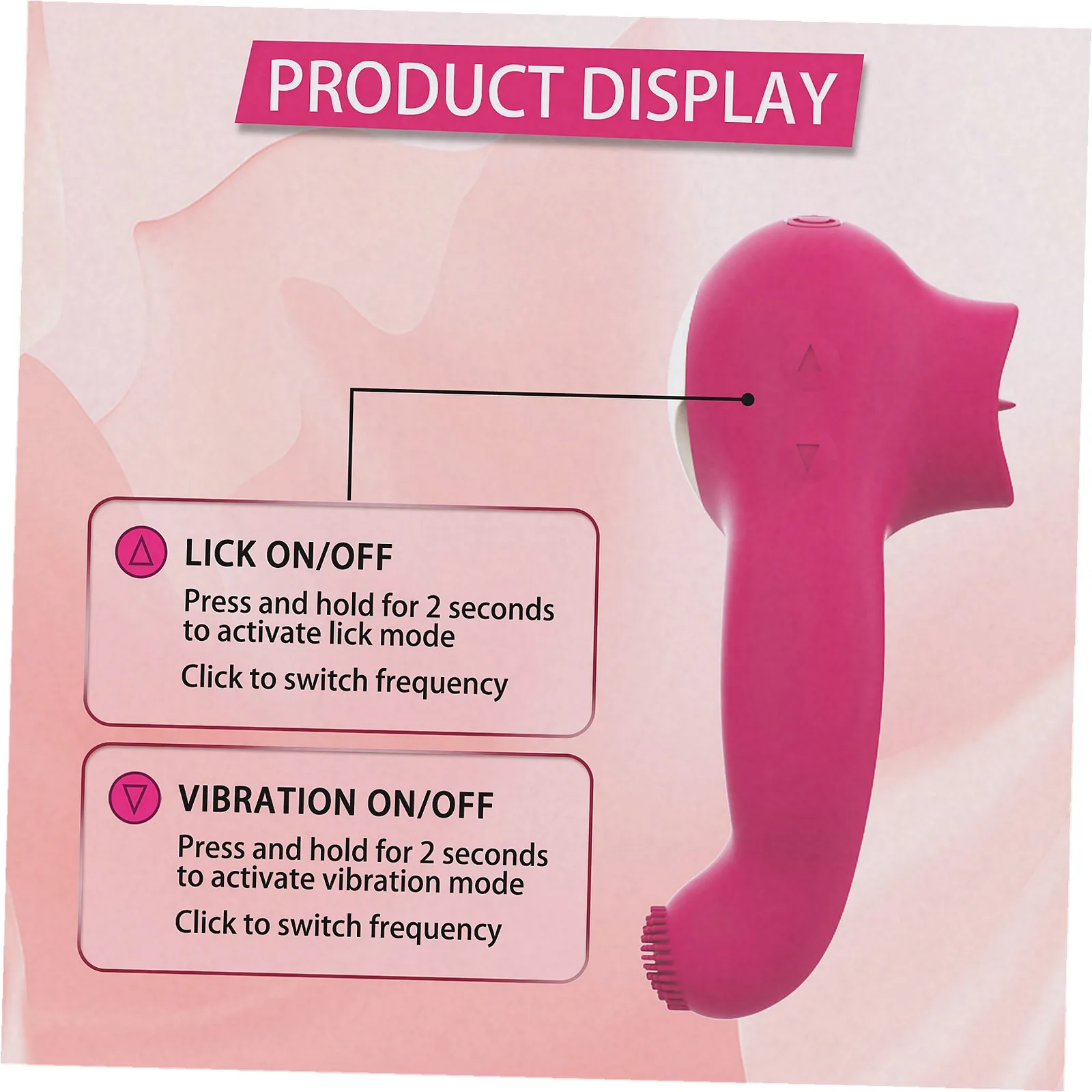 Wireless Remote Control Tongue Licking Penis Ring Male Delay Ejaculation  Massager Sex Toys For Men Women For Couples view 5