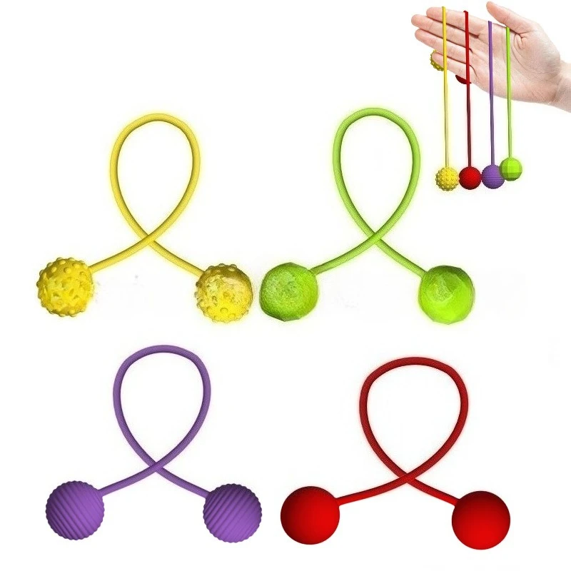 Begleri Fidget Kids Toys Worry Beads Fidgeting Finger Motor Skills Training Hand Hunting Rope Ball Adult Anxiety Relieving Games