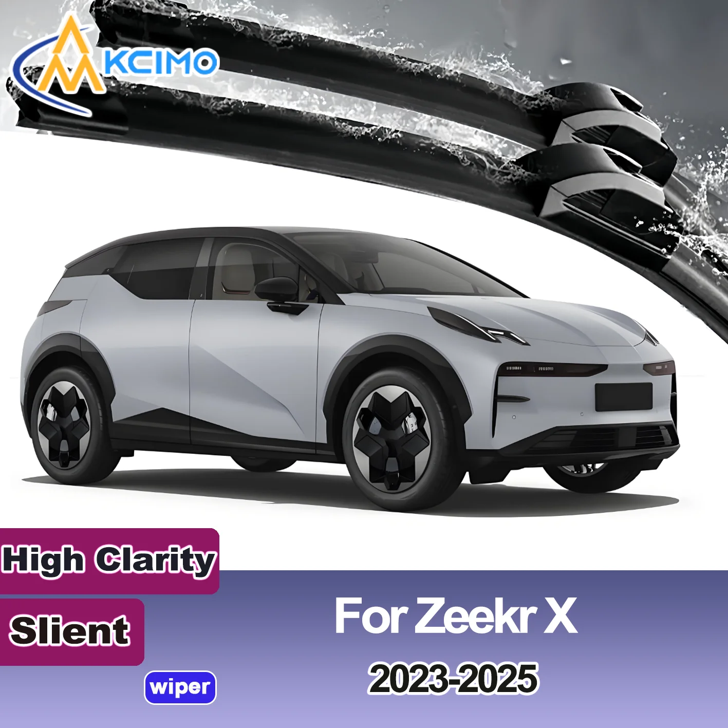 

KCIMO 2PCS New Front Windshield Wiper Blade for Zeekr Zeekr X 2023-2025 Front Windshield Auto Wipers Blade Accessories 2025 2024