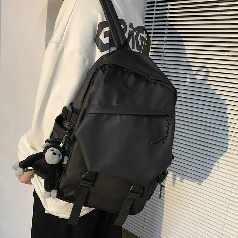 Fashion Business Men's Backpack Black Lightweight Laptop Backpack Large Capacity Waterproof Travel Backpack - view 5