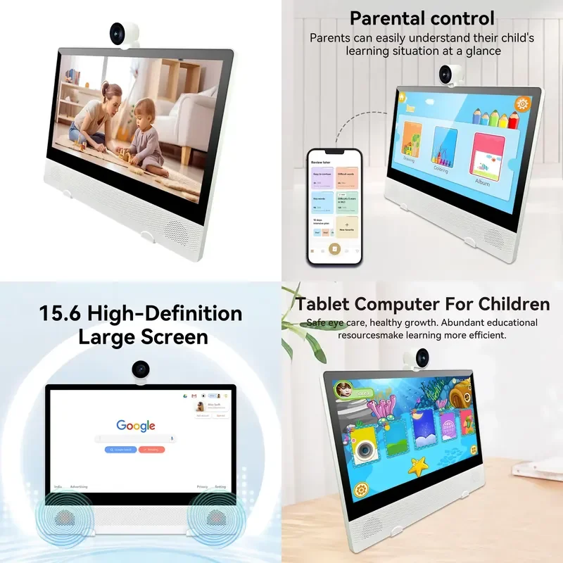 Factory Customized Widely Acclaimed 15.6 Inch HD Android Portable Learning Machine for Children Multi Languages Kids Tv
