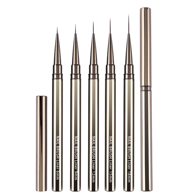 เริ่มต้นฝึกปากกาเล็บแปรงเล็บโลหะเล็บดอกไม้ปากกา DIY ความงามเล็บเครื่องมือศิลปะอุปกรณ์เสริมเล็บ Cure แปรงเครื่องมือ