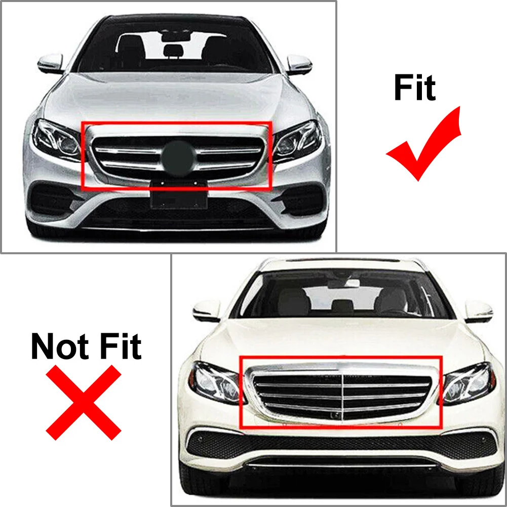 Car Front Bumper Hood Radiator Grille For Mercedes Benz E Class W213 E200 E300 E400 E43 4DR Sedan 2016 2017 2018 2019 2020