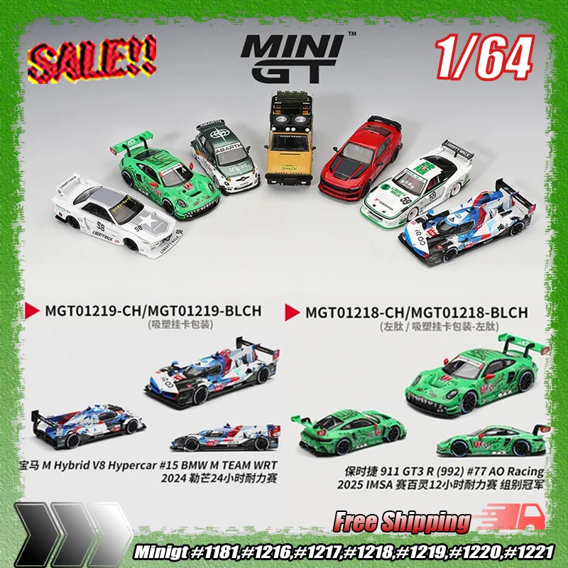 

Новая модель 1:64 Minigt # 1218 Porsche 911 GT3 R (992) # Модель из сплава 77 Ao Racing 2025: Чемпион класса гонки IMSA Sebring 12-H Endurance Race – отличный подарок