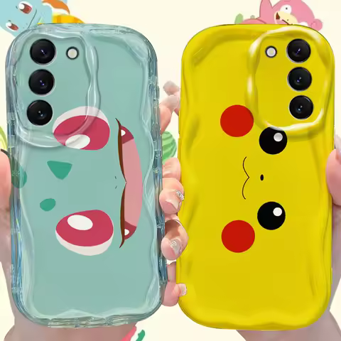 Pokemon Pikachu Case for Samsung Galaxy A33 A32 A31 A30 A20 A24 A23 A22 A21S A20S A14 A13 A12 5G A10S A04E A04 4G A03 Core Cover