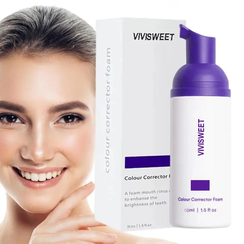 Teeth Brightening Toothpaste Purple Toothpaste Tooth Colour Corrector Teeth Brightening Booster Teeth Colour Corrector Oral Care