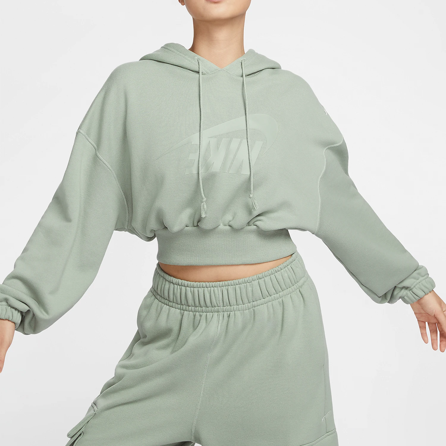 

Nike genuine 2024 new women's short sports sweatshirt FV7778-370