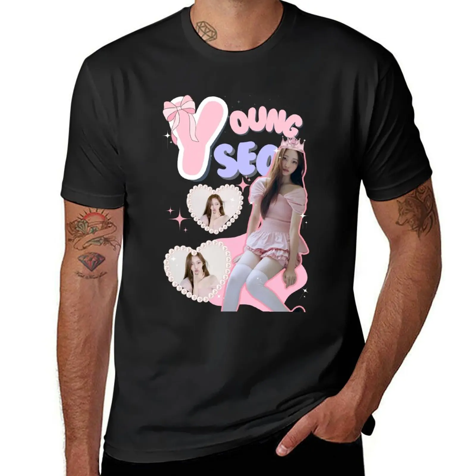 

illit (KPOP) T-Shirt boys whites plain aesthetic clothes summer tops mens t shirt