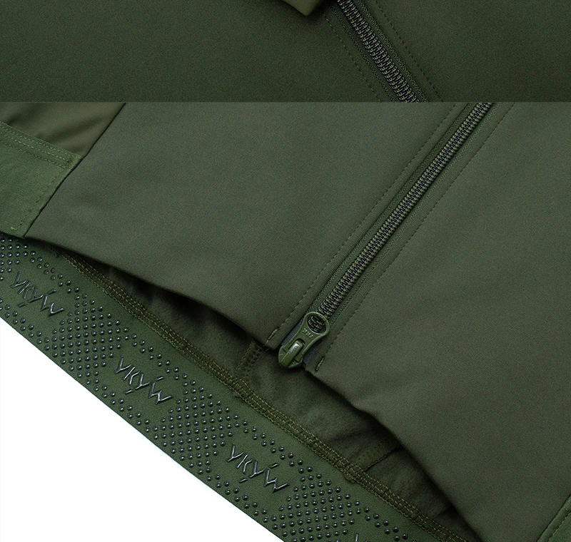 YKYWBIKE Herren-Radtrikot, wasserabweisend, Fahrrad, Outdoor, Sporttrikot, winddicht, Wintermantel, Thermo-Rennradbekleidung – Detail 8
