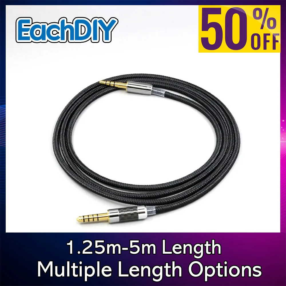 

6,5 мм XLR 4,4 мм сверхмягкий нейлоновый кабель для наушников OFC для HIFIMAN Edition S Deva HE-R10 LN007544