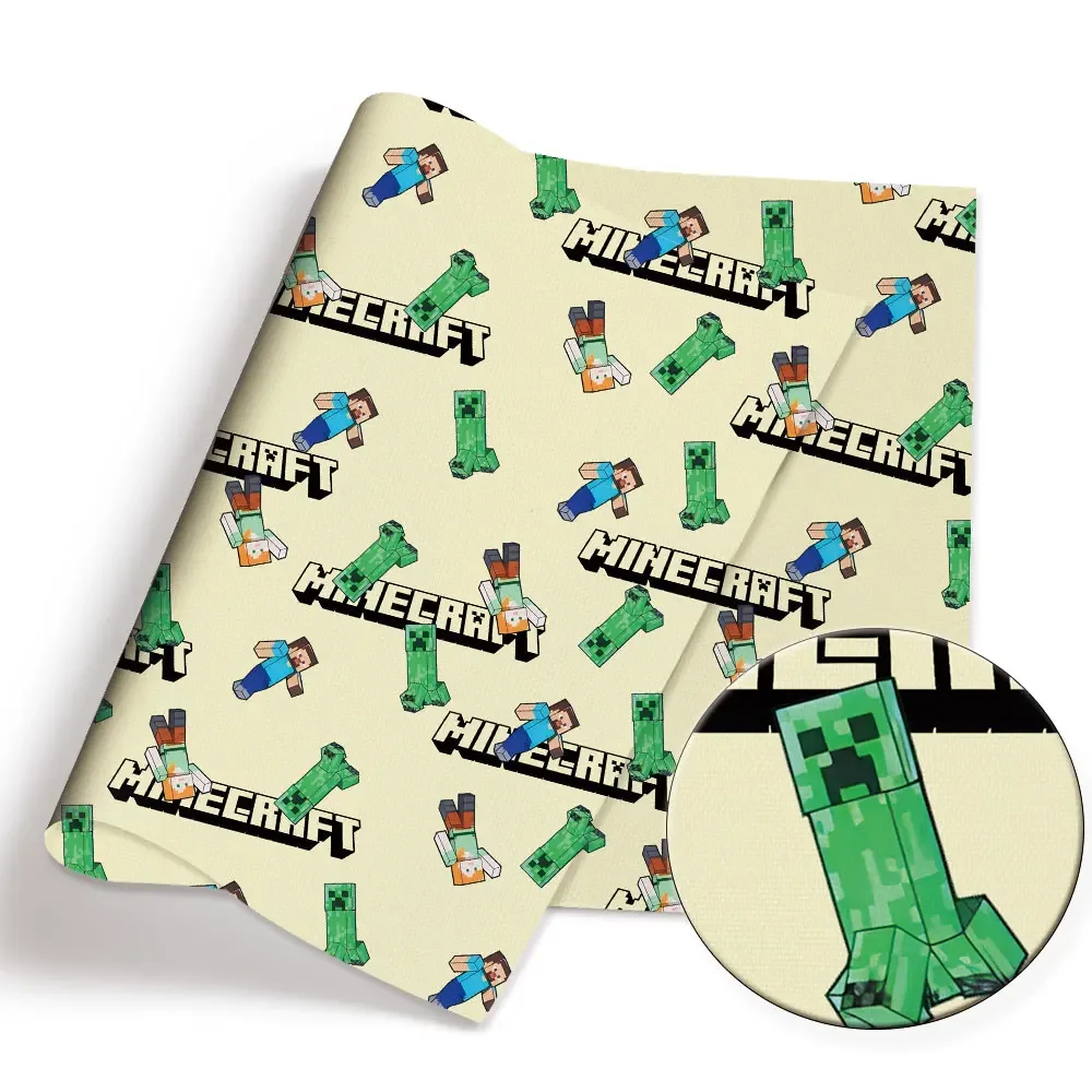 Tela de dibujos animados DIY140 * 50cm costura hecha a mano Patchwork acolchado vestido de bebé hoja para el hogar tela impresa costura niños