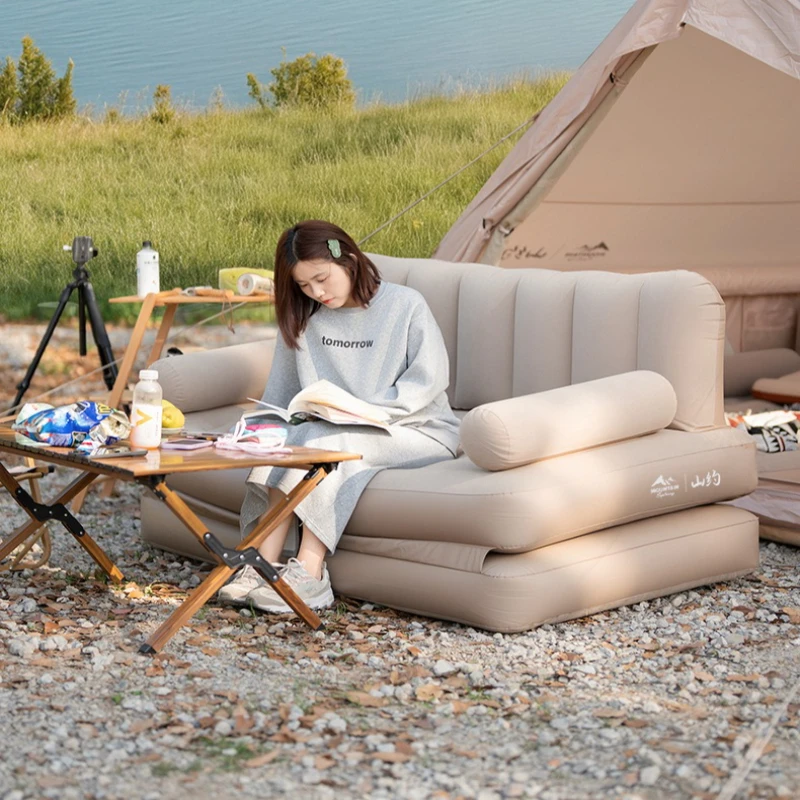 Outdoor Inflatable Sofa  Portable Folding Multifunctional Soft Comfortable Increase Height Air Mattresses Camping Naturehike