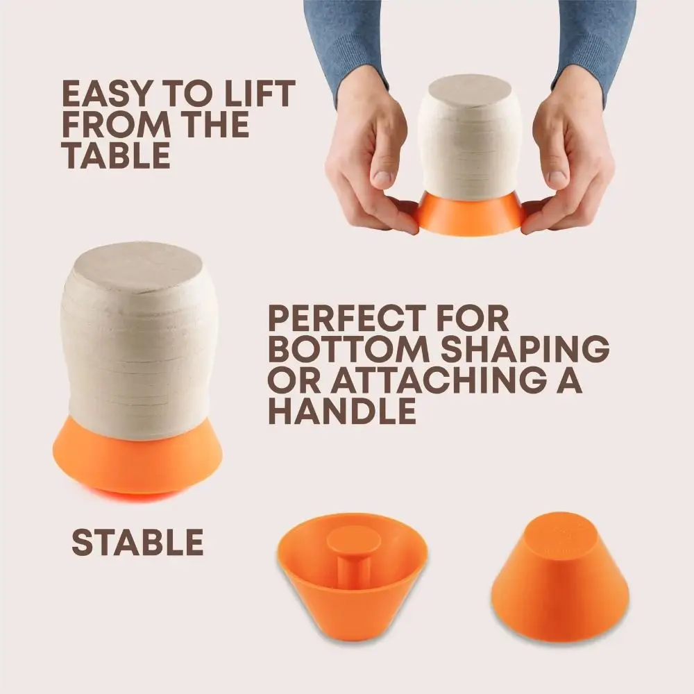 Multiple Size Pottery Rim Cone Shaper Creative Supplies Printed Rim Cone Clay Beveling Tool DIY Craft Fixing Rims Pottery Tool