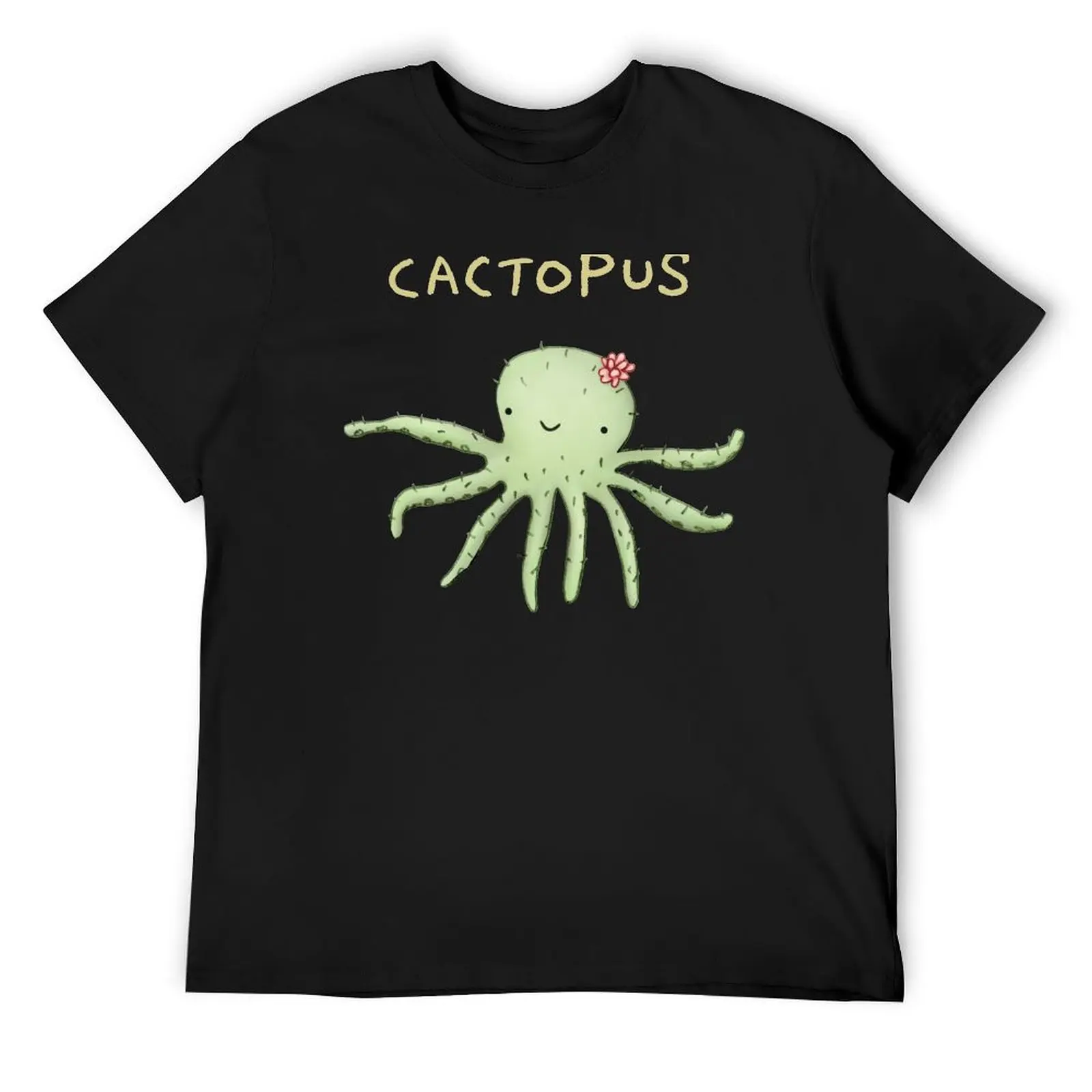 Cactopus T-Shirt korean fashion sweat heavyweights t shirts for men