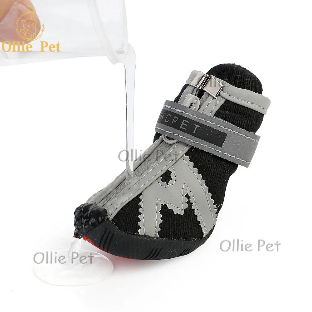 Waterproof Silicone Dog Shoes, Anti-slip Rain Boots, Durable, Breathable, Puppy, Teddy, Corgi, Small Dogs, 4Pcs Set