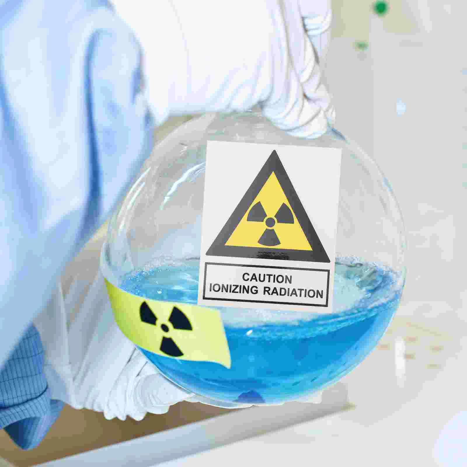 Lab Danger Decal Radiation Signboard Labels Caution Symbol Sticker Pet Warning Stickers