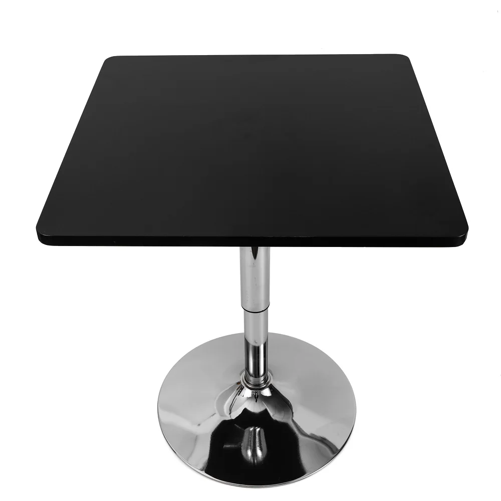 

Adjustable Height Bar Table with 360° Swivel, MDF and Iron Construction, Round Base, for Home or Commercial Use