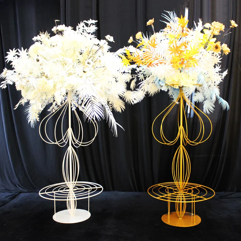 

Wedding props wrought iron flower arrangement arrangement decoration wedding hall table flower