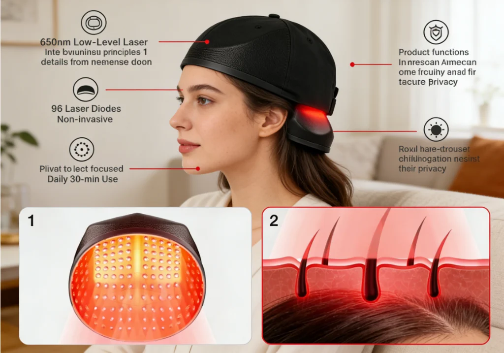 Red Light Therapy Cap for Hair - Hair Care For Hair Fall 评论和价格